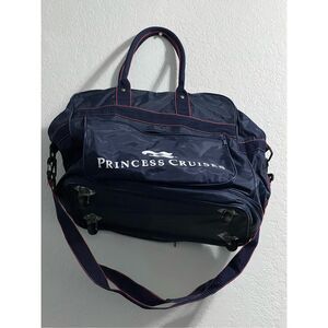 Lg Vintage Princess Cruise Roll Carry On Collapsible Expandable Suitcase Luggage